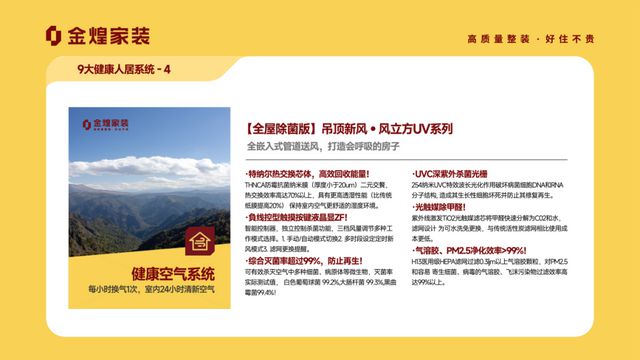 人居系统赋能高品质住宅新时代EVO视讯金煌家装九大健康